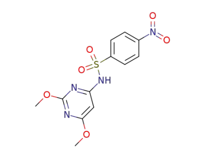 <i>N</i>-(2,6-dimethoxy-pyrimidin-4-yl)-4-nitro-benzenesulfonamide