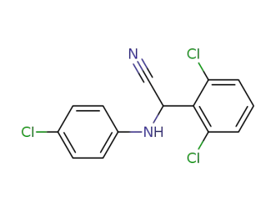 2,6-dichloro-α-[(4-chlorophenyl)amino]benzeneacetonitrile