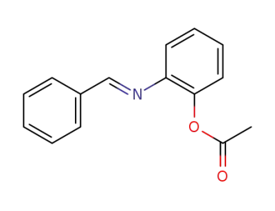 2-benzylideneaminophenyl acetate